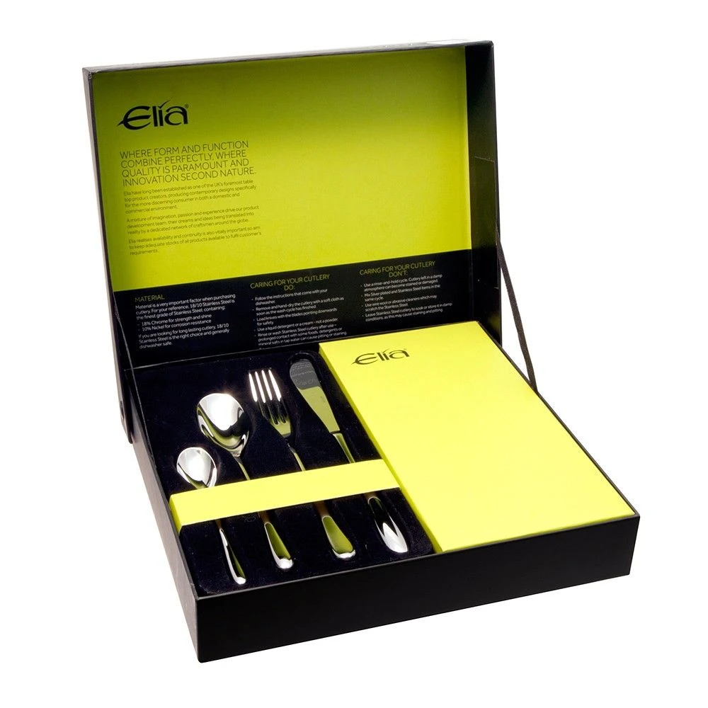 Elia Liana 24 Piece Set Cutlery Set Chroma Green With Gift Box 3 Elia Liana 24 Piece Set Cutlery Set Chroma Green With Gift Box