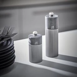 Peugeot Line Pepper Mill 18cm Carbon (P39943) -Kitchenknives Shop line collection aluminium 12 18 cm lifestyle v1 2