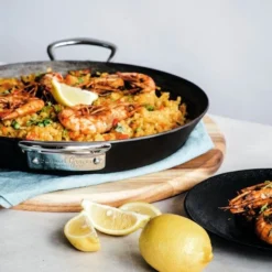 Samuel Groves 20cm Seasoned Carbon Steel Double Handle Paella Pan -Kitchenknives Shop m0620 4