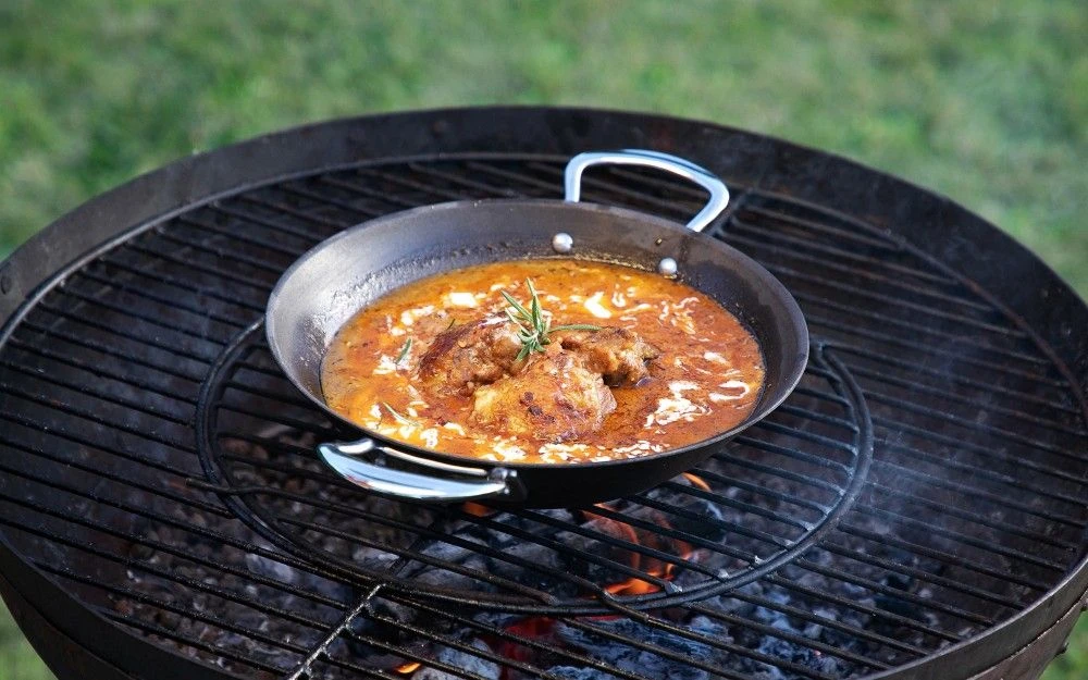 Samuel Groves 20cm Seasoned Carbon Steel Balti Dish 6 Samuel Groves 20cm Seasoned Carbon Steel Balti Dish - Image 4