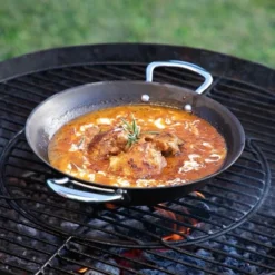 Samuel Groves 26cm Seasoned Carbon Steel Balti Dish -Kitchenknives Shop m0635 4