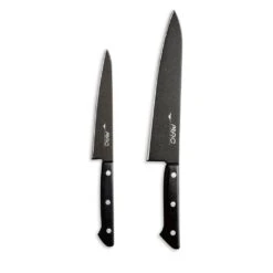Mac Black 3 Piece Magnetic Knife Rack Set C/w 8" Cooks Knife (MAC2BNDL) -Kitchenknives Shop mac2bndl 1