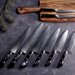 Minamoto Kotetsu 24cm Sujihiki By Yasuda Hamono (M108) -Kitchenknives Shop minamoto kotetsu set 7