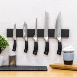 Rockingham Forge Magnetic Wooden Knife Rack - 30cm 9 Rockingham Forge Magnetic Wooden Knife Rack - 30cm -Kitchenknives Shop mk 300bk 2 1