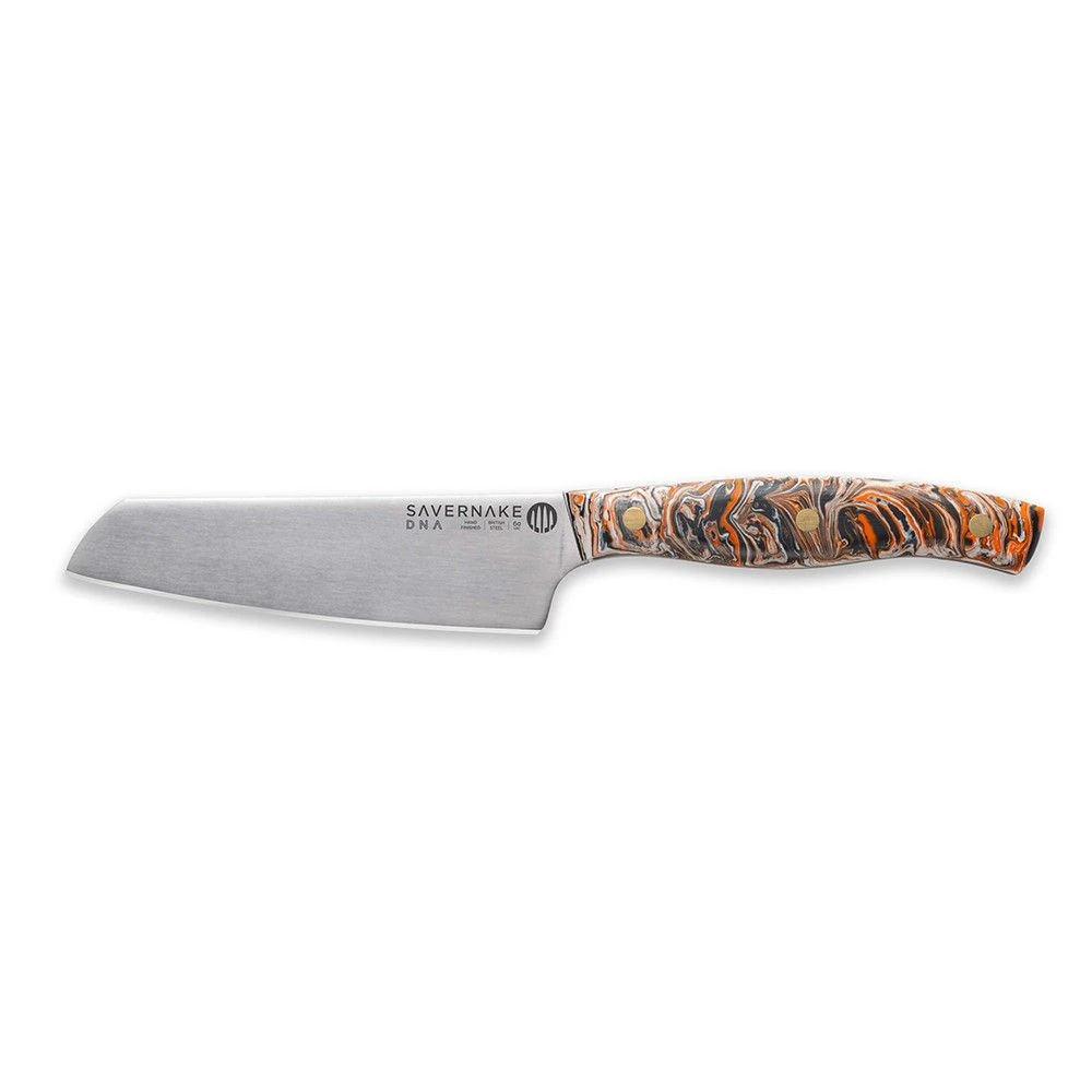 Savernake DNA NC12 12cm Utility Knife - Anthracite, Arctic & Orange With Marble Handle 3 Savernake DNA NC12 12cm Utility Knife - Anthracite, Arctic & Orange With Marble Handle