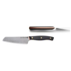 Savernake DNA NC12 12cm Utility Knife - Anthracite & Orange With Traditional Handle -Kitchenknives Shop nc12 utility knife top side