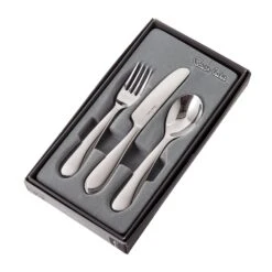 Robert Welch Norton Bright Children's 3 Piece Set -Kitchenknives Shop norbr1080v3 norton 3pc childs set 1