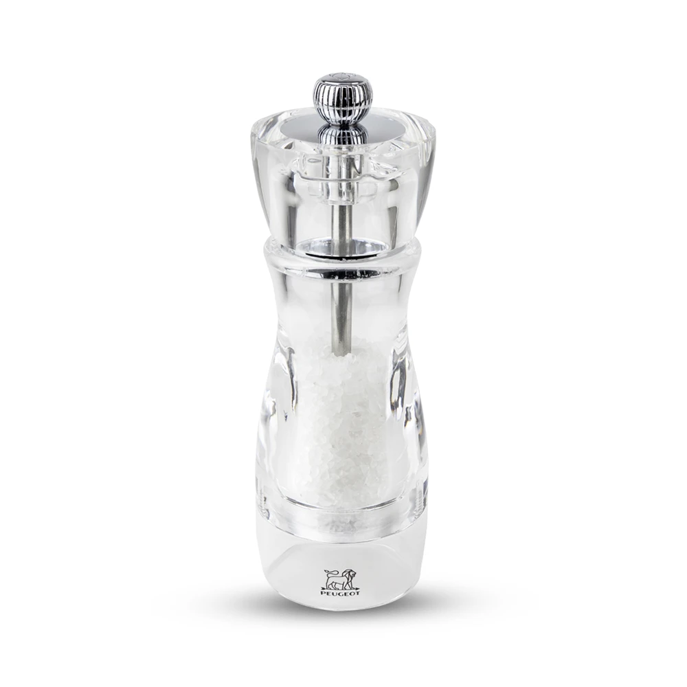 Peugeot Vittel Salt Mill 16cm Clear Acrylic (P18238) 3 Peugeot Vittel Salt Mill 16cm Clear Acrylic (P18238)