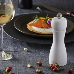 Peugeot Tahiti Duo Pepper Mill & Salt Mill 15cm Black Matt & White Matt (2/24260) -Kitchenknives Shop p2 24260 ls1