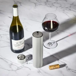 Peugeot Line Reverse Recharegeable Corkscrew Aluminium (P200947) -Kitchenknives Shop p200947 line reverse corkscrew lifestyle v1