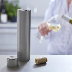 Peugeot Line Reverse Recharegeable Corkscrew Aluminium (P200947) -Kitchenknives Shop p200947 line reverse corkscrew lifestyle v2