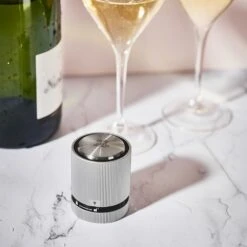 Peugeot Line Bottle Stopper Aluminium (P210809) -Kitchenknives Shop p210809 line bottle stopper lifestyle