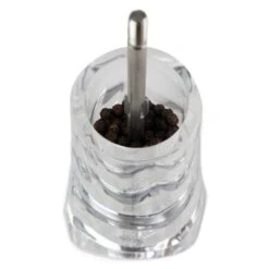 Peugeot Oléron Manual Pepper Mill In Wood & Acrylic Black Matte 14cm (P33583) -Kitchenknives Shop p33583 3