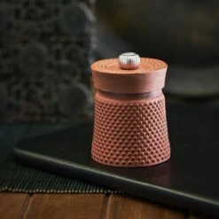 Peugeot Bali Font Cast Iron Pepper Mill 8cm Orange (35426) 12 Peugeot Bali Font Cast Iron Pepper Mill 8cm Orange (35426) -Kitchenknives Shop p35426 ls5