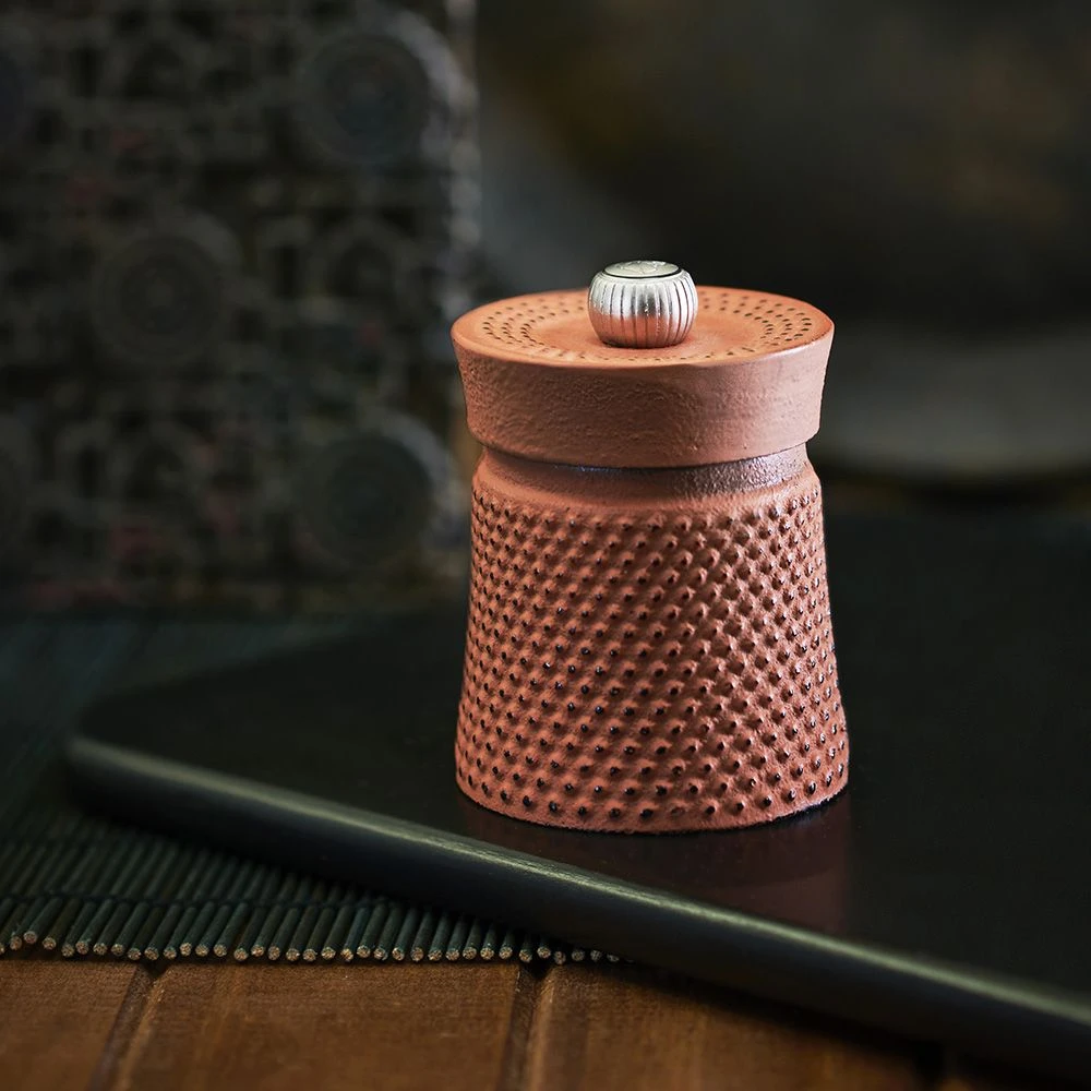 Peugeot Bali Font Cast Iron Pepper Mill 8cm Orange (35426) 7 Peugeot Bali Font Cast Iron Pepper Mill 8cm Orange (35426) - Image 5