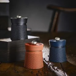 Peugeot Bali Font Cast Iron Pepper Mill 8cm Orange (35426) 13 Peugeot Bali Font Cast Iron Pepper Mill 8cm Orange (35426) -Kitchenknives Shop p35426 ls6