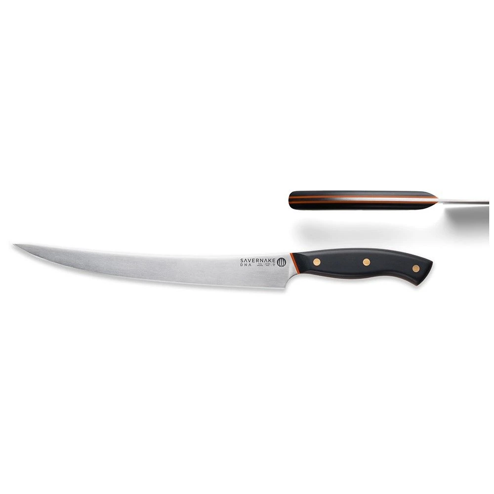 Savernake DNA PC26 26cm Carving Knife - Anthracite & Orange With Traditional Handle 4 Savernake DNA PC26 26cm Carving Knife - Anthracite & Orange With Traditional Handle - Image 2
