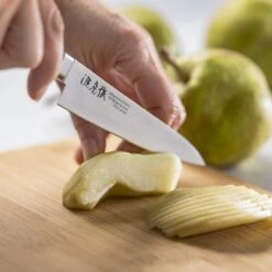 Minamoto Kotetsu 12cm Petty Knife By Yasuda Hamono (M107) 22 Minamoto Kotetsu 12cm Petty Knife By Yasuda Hamono (M107) -Kitchenknives Shop petty 120mm 4