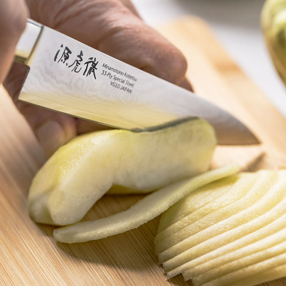 Minamoto Kotetsu 12cm Petty Knife By Yasuda Hamono (M107) 8 Minamoto Kotetsu 12cm Petty Knife By Yasuda Hamono (M107) - Image 6