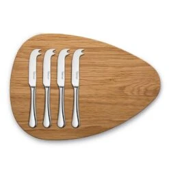 Robert Welch Radford Bright Cheese Serving Set With 32cm Pebble Board -Kitchenknives Shop radbr10spec2 robert welch br cheese serving set 5pc 01