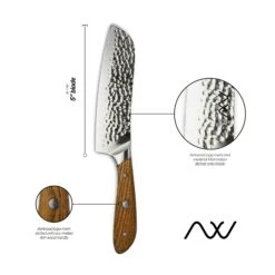 Rockingham Forge Ashwood 12.5cm Santoku Knife -Kitchenknives Shop rf 1744 santoku knife infographic