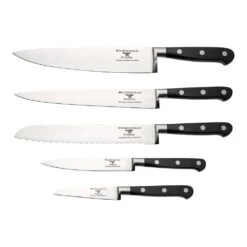 Rockingham Forge Pro Black Series 6 Piece Knife Block Set (RF-9009/6B) -Kitchenknives Shop rf 9009 6b k