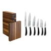 Robert Welch 7 Piece Signature Knife Set With Artelgeno Block -Kitchenknives Shop robwelch1 july walnut