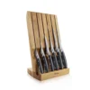 Robert Welch Professional Angle Oak Knife Block 7 Piece Set -Kitchenknives Shop rwpao2097v7 pro angle block 3 quarter