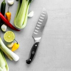 Robert Welch Professional V Santoku Knife 14cm -Kitchenknives Shop rwpsa2068v professional v santoku knife 14cm ps13 1