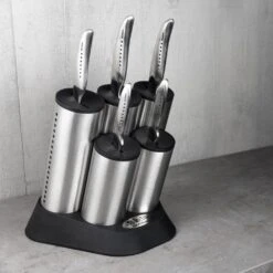 Global SAI 6 Piece Engine Knife Block Set (SAI-2020/6B) -Kitchenknives Shop sai 2020 6b 4