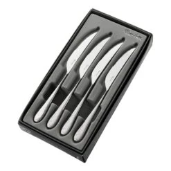 Robert Welch Sandstone Bright Steak Knife 4 Piece Set 7 Robert Welch Sandstone Bright Steak Knife 4 Piece Set -Kitchenknives Shop sanbr1012v4 sandstone 4pc steak knife set 1