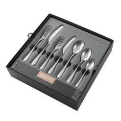 Robert Welch Sandstone Bright Cutlery 84 Piece Set -Kitchenknives Shop sanbr1099v84 sandstone 84pc set 1