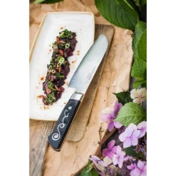 I.O.Shen 160mm Sahm Khom Slicer -Kitchenknives Shop santoku 07