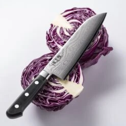 Minamoto Kotetsu 18cm Santoku By Yasuda Hamono (M100) 23 Minamoto Kotetsu 18cm Santoku By Yasuda Hamono (M100) -Kitchenknives Shop santoku 4