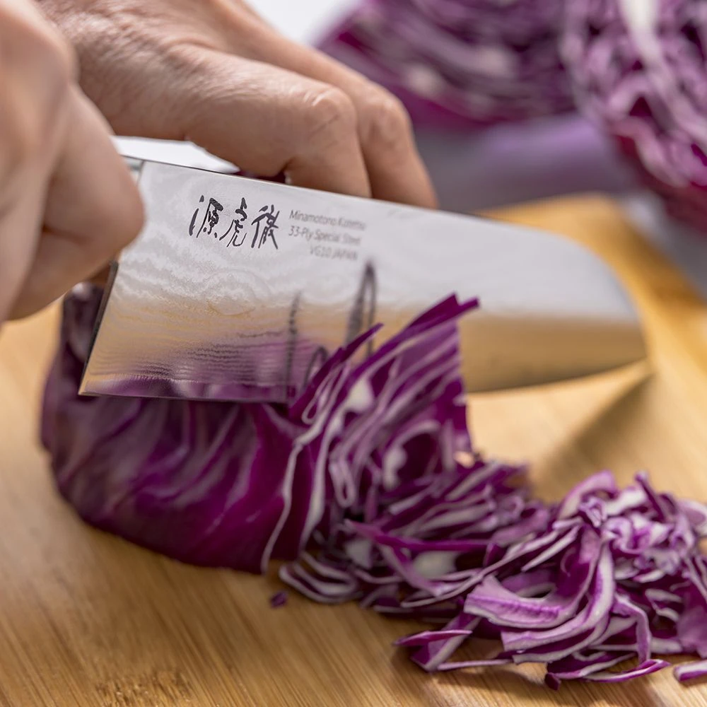 Minamoto Kotetsu 18cm Santoku By Yasuda Hamono (M100) 4 Minamoto Kotetsu 18cm Santoku By Yasuda Hamono (M100) - Image 2