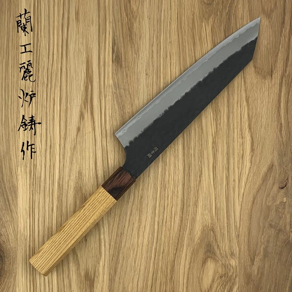 Sakai Takayuki Aogami Super Kurouchi Hammered WA Japanese 190mm Gyuto Knife 4 Sakai Takayuki Aogami Super Kurouchi Hammered WA Japanese 190mm Gyuto Knife - Image 2