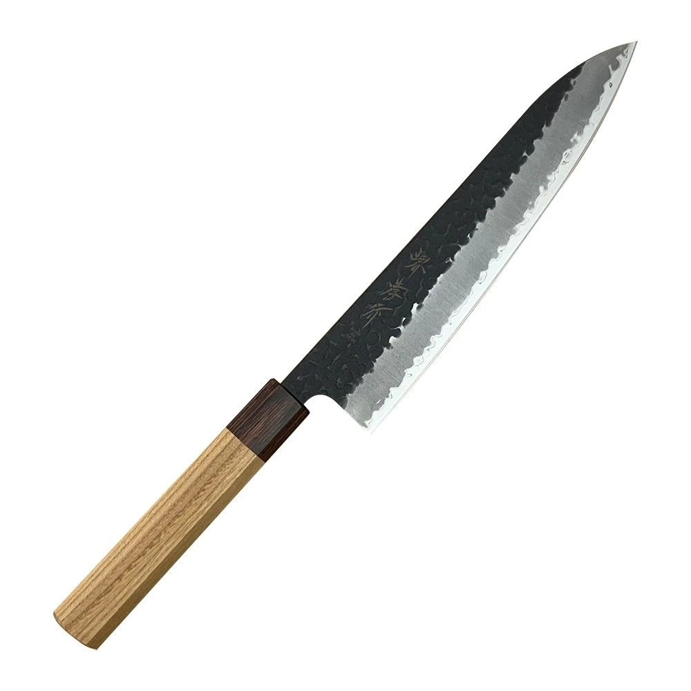 Sakai Takayuki Aogami Super Kurouchi Hammered WA Japanese 240mm Gyuto Knife 3 Sakai Takayuki Aogami Super Kurouchi Hammered WA Japanese 240mm Gyuto Knife
