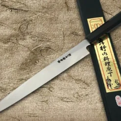 Sakai Takayuki Aoniko Blue 2 Steel Ebony Handle Japanese Chef's Yanagiba (Sashimi) 270mm -Kitchenknives Shop sk 01203 2 1
