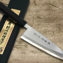 Sakai Takayuki Aoniko Blue 2 Steel Ebony Handle Japanese Chef's Deba Knife 150mm 14 Sakai Takayuki Aoniko Blue 2 Steel Ebony Handle Japanese Chef's Deba Knife 150mm -Kitchenknives Shop sk 01235 2