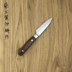 Sakai Takayuki 33-Layer VG10 Damascus Hammered Japanese 80mm Utility Knife -Kitchenknives Shop sk 07390 1