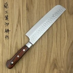 Sakai Takayuki 33-Layer VG10 Damascus Hammered Japanese 160mm Nakiri Knife -Kitchenknives Shop sk 07393 1