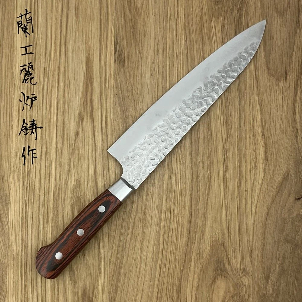 Sakai Takayuki 33-Layer VG10 Damascus Hammered Japanese 240mm Gyuto Knife 4 Sakai Takayuki 33-Layer VG10 Damascus Hammered Japanese 240mm Gyuto Knife - Image 2