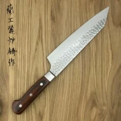 Sakai Takayuki 33-Layer VG10 Damascus Hammered Japanese 190mm Kengata-Gyuto Knife -Kitchenknives Shop sk 07400 1
