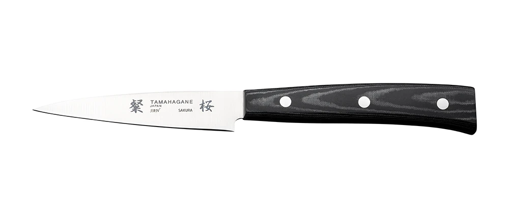 Tamahagane San Sakura 9cm Pairing Knife (SNS-1134) 3 Tamahagane San Sakura 9cm Pairing Knife (SNS-1134)