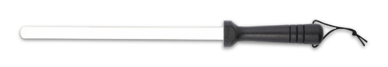 MAC Black Ceramic Honing Rod With Grooves 9.5" (SR-95BK) 3 MAC Black Ceramic Honing Rod With Grooves 9.5" (SR-95BK)