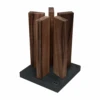 Kai Shun Kai Magnet Knife Block "Stonehenge" - Walnut/Stainless Steel (KAI-STH-4) -Kitchenknives Shop sth 4