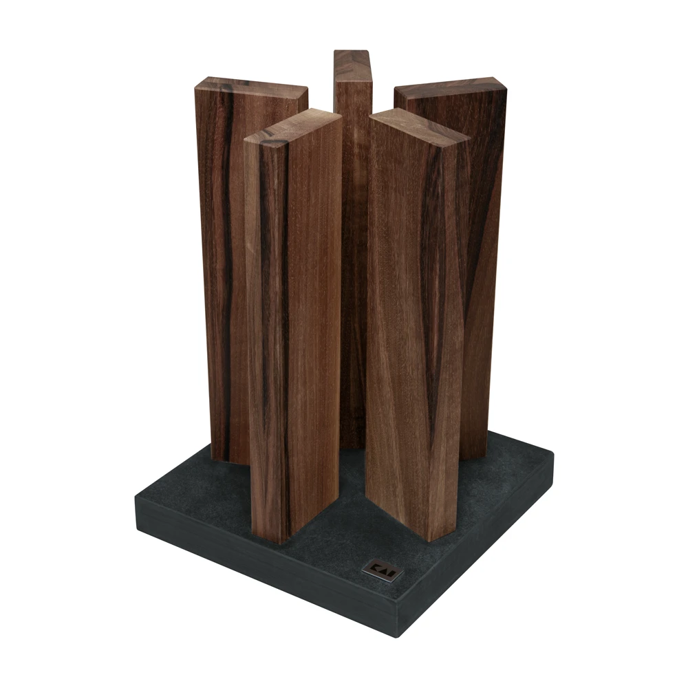 Kai Shun Kai Magnet Knife Block "Stonehenge" - Walnut/Stainless Steel (KAI-STH-4) 3 Kai Shun Kai Magnet Knife Block "Stonehenge" - Walnut/Stainless Steel (KAI-STH-4)
