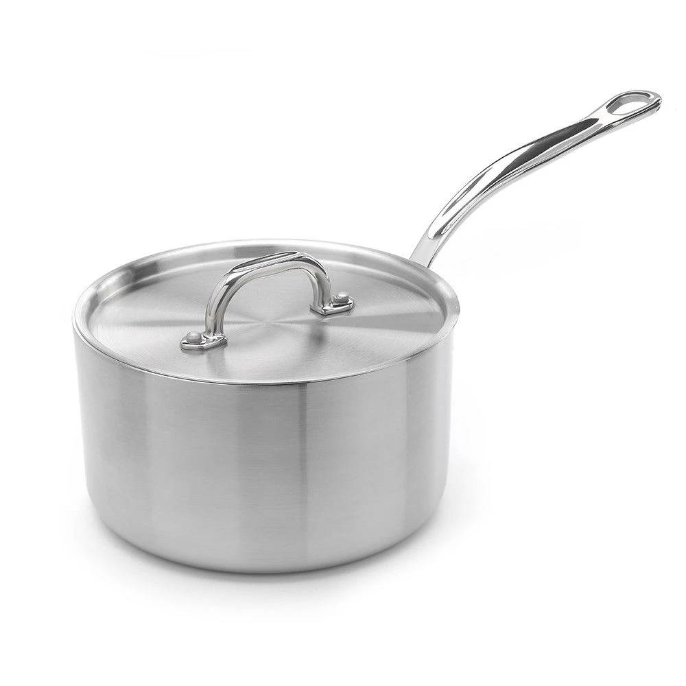 Samuel Groves Classic 18cm Stainless Steel Triply Saucepan With Lid 3 Samuel Groves Classic 18cm Stainless Steel Triply Saucepan With Lid