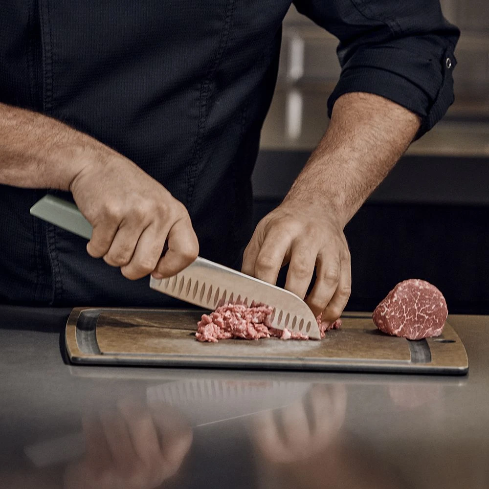 Victorinox Swiss Modern 17cm Santoku Knife Fluted Edge Black (6905317KB) 7 Victorinox Swiss Modern 17cm Santoku Knife Fluted Edge Black (6905317KB) - Image 5