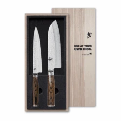 Kai Shun Premier Knife Set (KAI-TDMS-230) 18cm Santoku Knife, 15cm Utility Knife